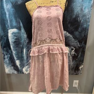 Charming Pink Lace Dress/Tunic